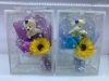 Creative gift soap flower, single bar wholesale soap flower, Qixi Festival Valentine's Day gift, eternal flower, single rose, sunflower, bear, PVC details Picture